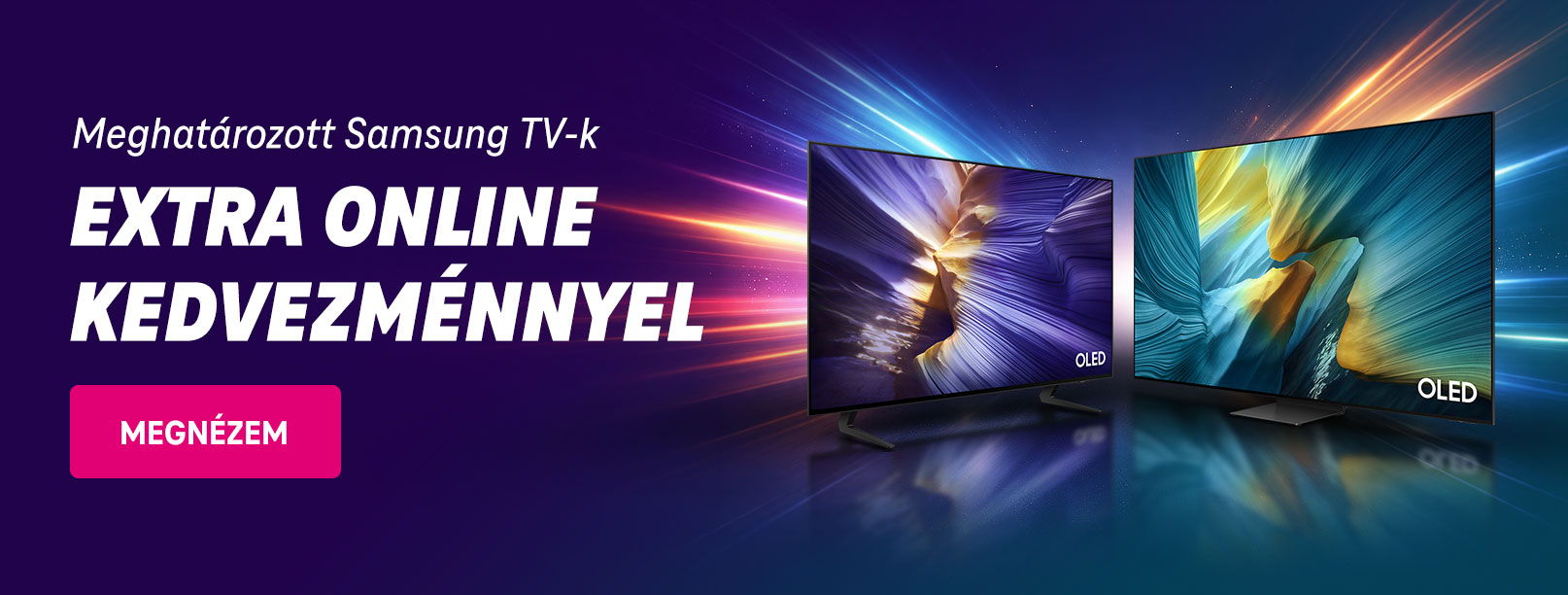 Meghatározott Samsung TV-k extra online kedvezménnyel
